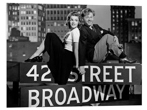 Foam board print Judy Garland And Mickey Rooney, Babes On Broadway 1941