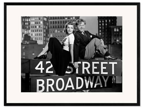Stampa artistica con cornice Judy Garland And Mickey Rooney, Babes On Broadway 1941