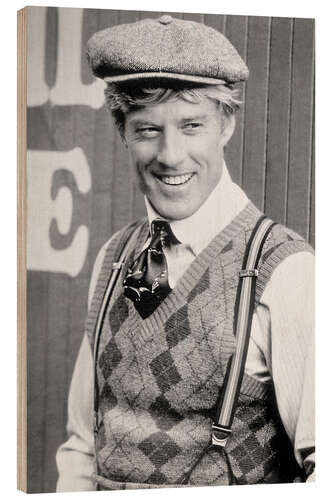 Holzbild Robert Redford, 1973