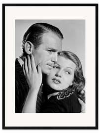 Stampa artistica con cornice Douglas Fairbanks Jr. and Rita Hayworth, Angels Over Broadway 1940