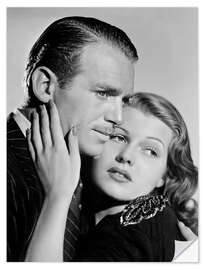 Selvklebende plakat Douglas Fairbanks Jr. and Rita Hayworth, Angels Over Broadway 1940