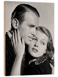 Trätavla Douglas Fairbanks Jr. and Rita Hayworth, Angels Over Broadway 1940