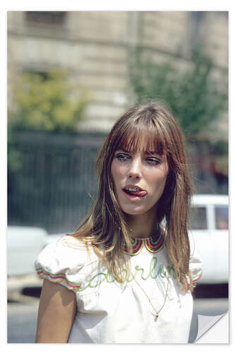 Sticker mural Jane Birkin, 1969