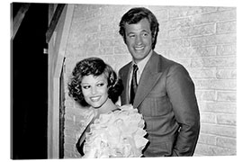 Acrylic print Jean Paul Belmondo and Claudia Cardinale on the film set, 1972