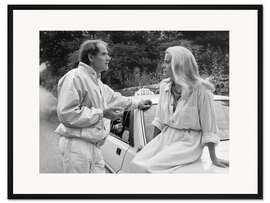 Gerahmter Kunstdruck Christian Marquand und Catherine Deneuve, 'Ich liebe euch alle', 1980