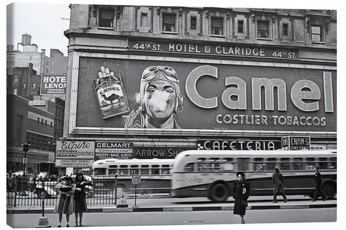 Canvas print Times Square Advertising, New York, 1943