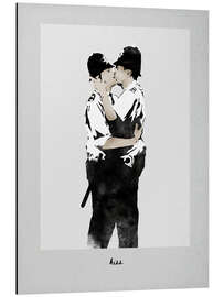 Cuadro de aluminio Banksy - Kissing Cops