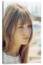 Canvas-taulu Jane Birkin in Cannes Harbour, 1969