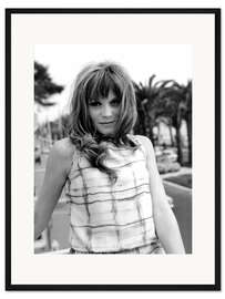 Gerahmter Kunstdruck Francoise Dorleac, Cannes Festival, 1964