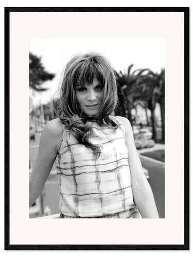 Framed art print Francoise Dorleac, Cannes Festival, 1964
