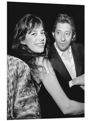 PVC-tavla Jane Birkin and Serge Gainsbourg, 1974