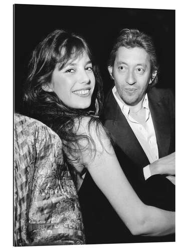 Galleritryck Jane Birkin and Serge Gainsbourg, 1974