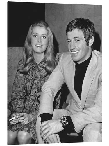 Acrylic print Catherine Deneuve and Andjean Paul Belmondo, 1968