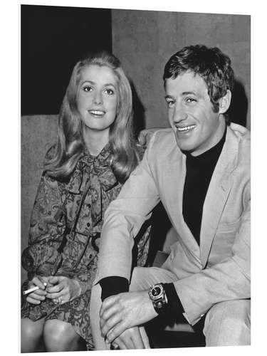 Tableau en PVC Catherine Deneuve and Andjean Paul Belmondo, 1968