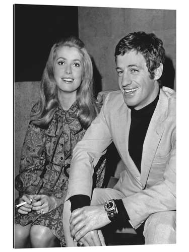 Galleritryk Catherine Deneuve and Andjean Paul Belmondo, 1968