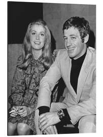 Magnettafel Catherine Deneuve und Andjean Paul Belmondo, 1968