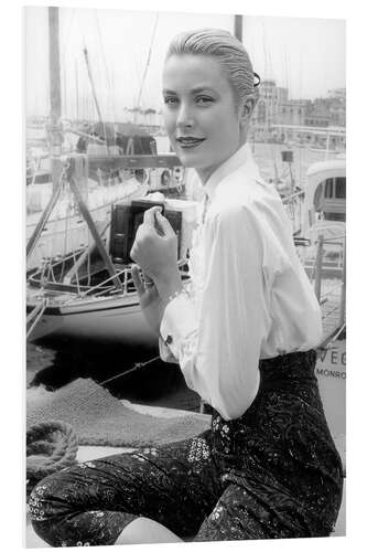 PVC print Grace Kelly at Cannes Festival, 1955