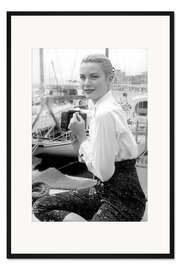 Gerahmter Kunstdruck Grace Kelly auf dem Cannes Festival, 1955