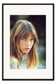 Gerahmter Kunstdruck Jane Birkin an der Côte d'Azur