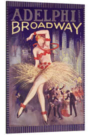 Tableau en aluminium Broadway , Adephi Theatre, London, 1926