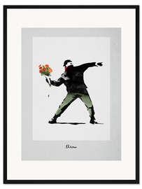 Gerahmter Kunstdruck Banksy - Excellent Throw