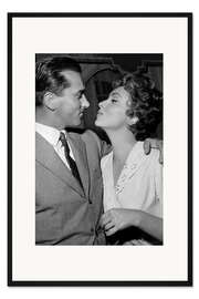 Gerahmter Kunstdruck Gina Lollobrigida and husband