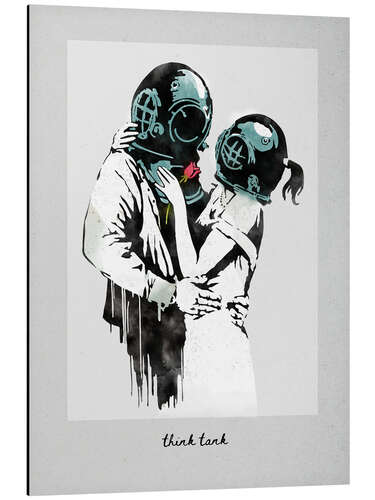 Aluminium print Banksy - Think Tank