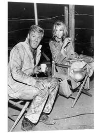 PVC print Robert Redford and Jane Fonda, 1966