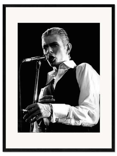 Impression artistique encadrée David Bowie at the Empire Pool, Wembley, London 1976