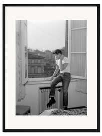 Gerahmter Kunstdruck Der Jazz-Trompeter Chet Baker in Lucca 1961