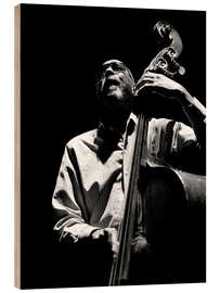 Holzbild Ron Carter hat Kontrabass, Cite de la Musique, Paris