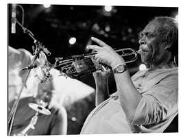 Cuadro de aluminio Coursil plays the trumpet, Zebina on drums, Cabaret Sauvage, Paris