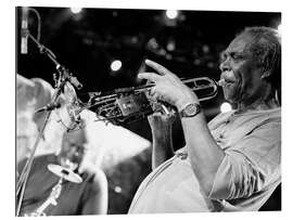 Gallery print Coursil plays the trumpet, Zebina on drums, Cabaret Sauvage, Paris