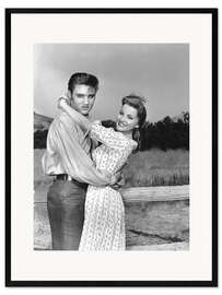 Kehystetty taidepainatus Elvis Presley and Debra Paget in Love Me Tender, Los Angeles