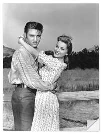 Sisustustarra Elvis Presley and Debra Paget in Love Me Tender, Los Angeles
