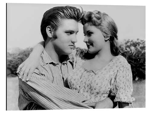 Aluminium print Elvis Presley and Debra Paget in "Love Me Tender".