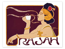 Poster Advertising poster for Rajah Coffee with a Javanese woman, 1897