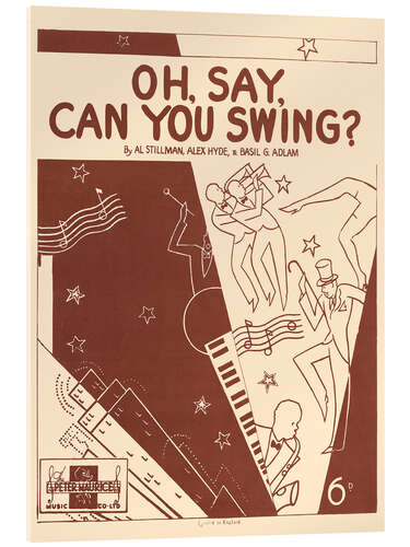 Quadro em acrílico JAZZ - 'Oh, Say, Can You Swing?