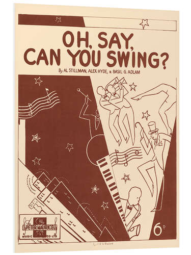 PVC-tavla JAZZ - 'Oh, Say, Can You Swing?