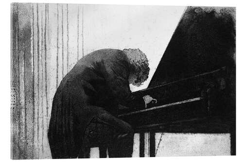 Quadro em acrílico John Ogdon at the piano, Exeter University, 1979