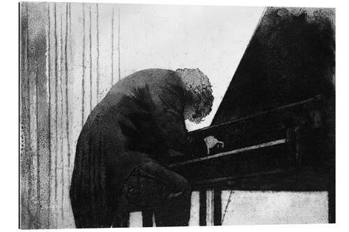 Quadro em plexi-alumínio John Ogdon at the piano, Exeter University, 1979