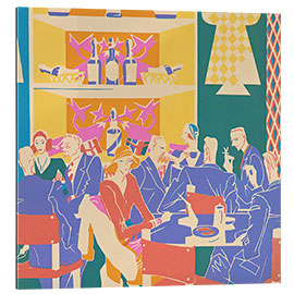 Gallery print Patrons at Tables in an Art Deco Jazz Club, 1931