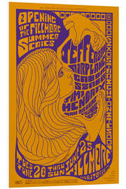 Foam board print Concert poster for the opening of the Fillmore Summer Series