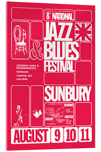 Acrylglasbild Jazz & Blues Festival 1968