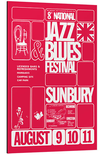 Aluminium print Jazz & Blues Festival 1968