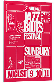 Aluminium print Jazz &amp; Blues Festival 1968