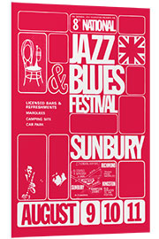 Foam board print Jazz &amp; Blues Festival 1968