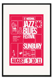 Gerahmter Kunstdruck Jazz &amp; Blues Festival 1968
