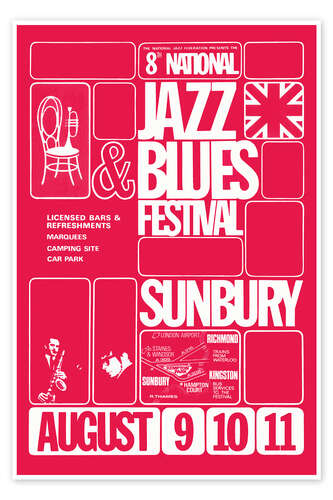 Poster Jazz & Blues Festival 1968