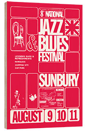 Wood print Jazz &amp; Blues Festival 1968